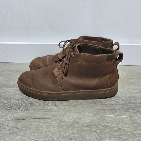 5.11 Tactical Classic Brown Leather Chukka Boots Size 11 Vibram Outsole main image 6